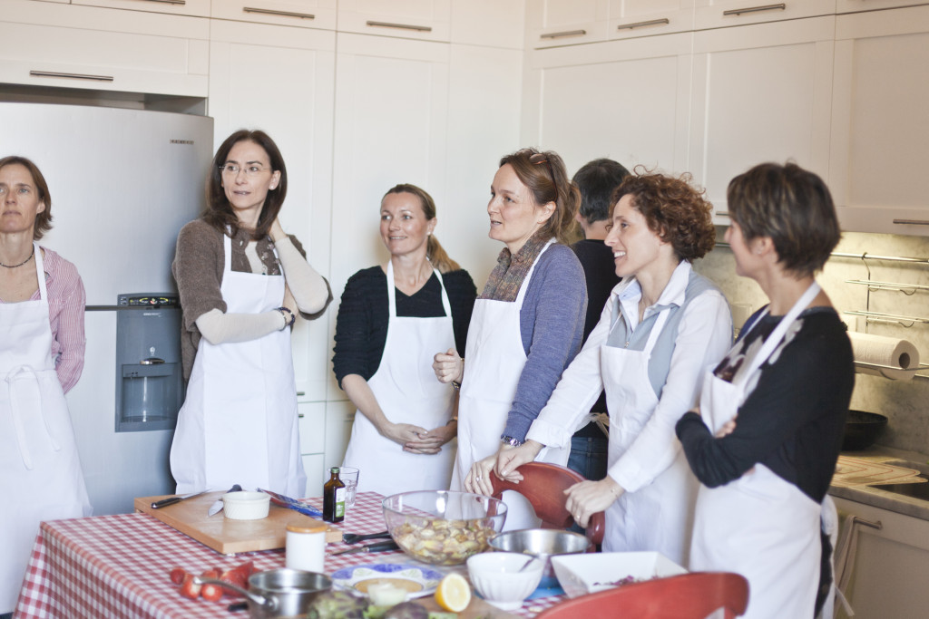 The all girls risotto class.